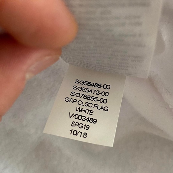 Gap Embroidery American Flag Hoodie in White - Picture 5 of 5